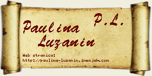 Paulina Lužanin vizit kartica